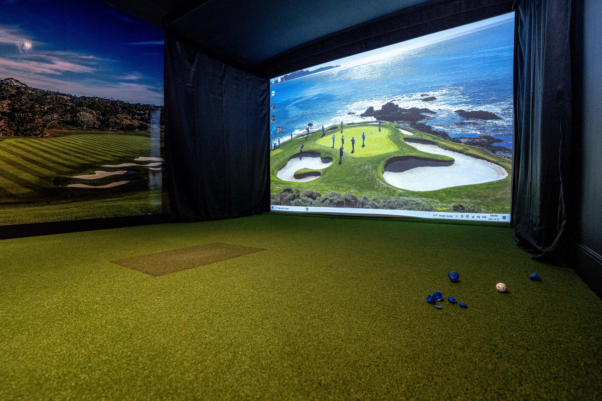 Links Room in Obraleigh Golf indoor golf course. Located in the heart of Vaughan across from Canada's Wonderland.
